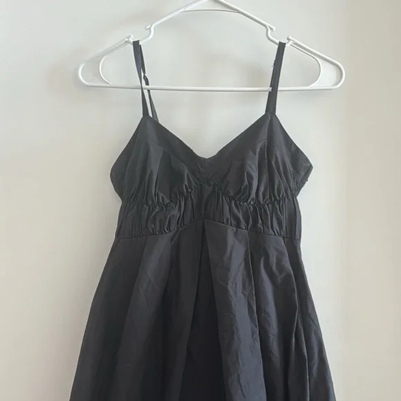 MOUSSY JAPAN Black Bubble Hem Midi Dress from Japan - Picture 3 of 5